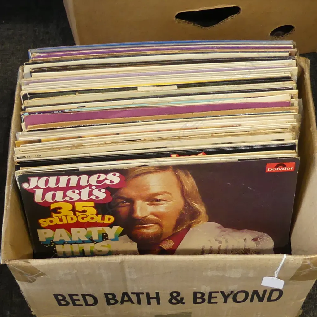 BOX VINTAGE LP RECORDS: JAMES LAST + NOEL COWARD ETC Image 1++