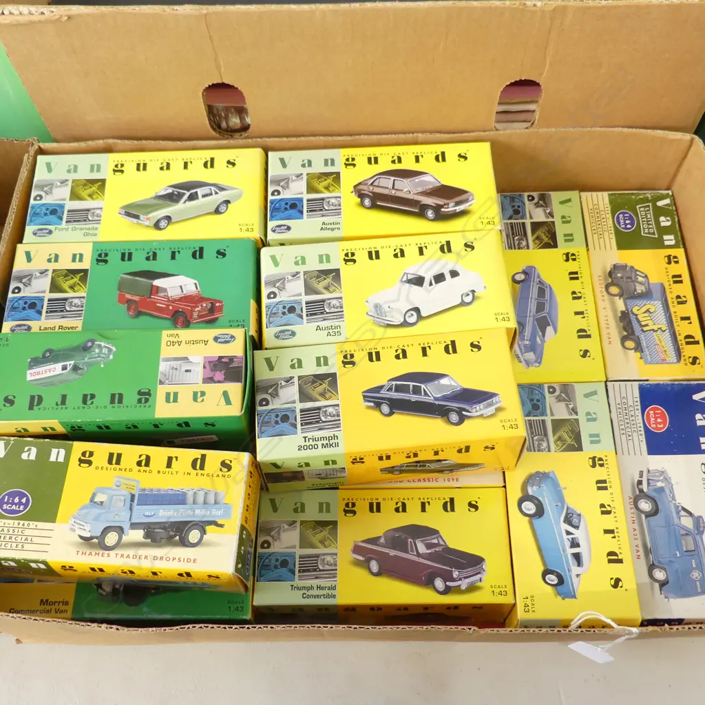 19 VANGUARDS 1:43 DIECAST CARS, BOXED Image 1++