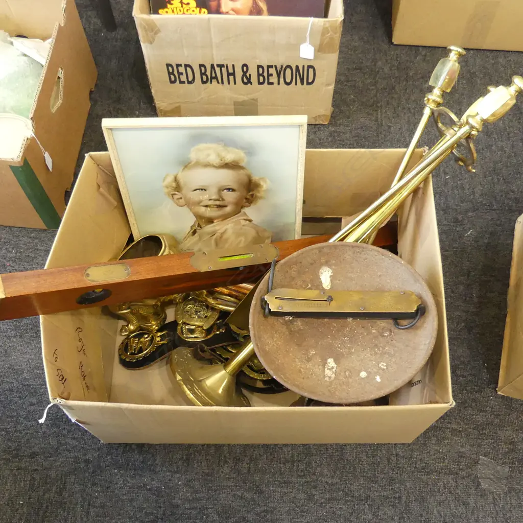 ASST. ITEMS; 2 SPIRIT LEVELS, SCALES, FIRESIDE SET ETC Image 1++