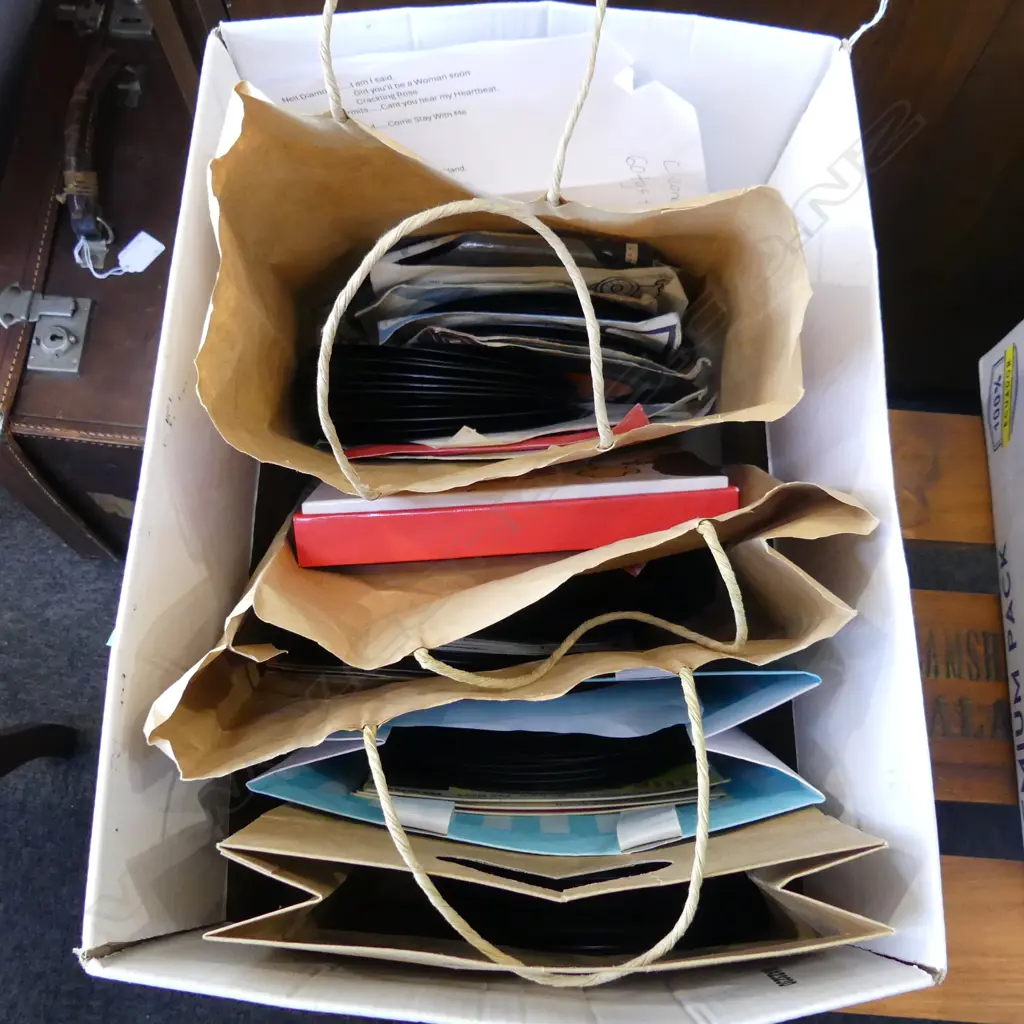 ASST. 45 RECORDS (LIST IN BOX) Image 1++