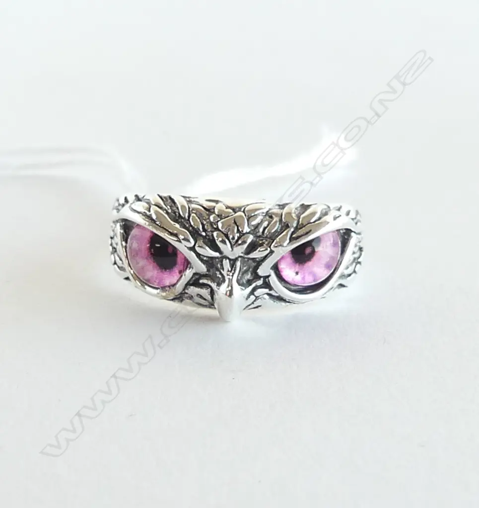 COSTUME OWL RING, ADJUSTABLE SIZE Image 1++