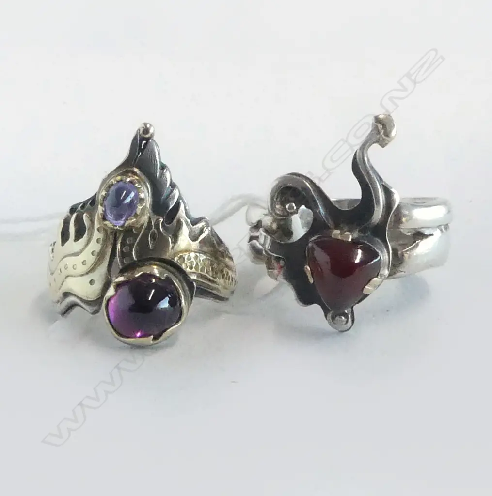 2 925 & TOURMALINE RINGS 16.5gms Image 1++