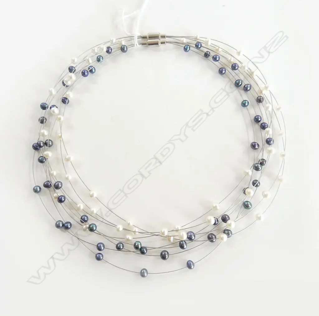 2 MULTI STRAND PEARL SET NECKLACE  Image 1++