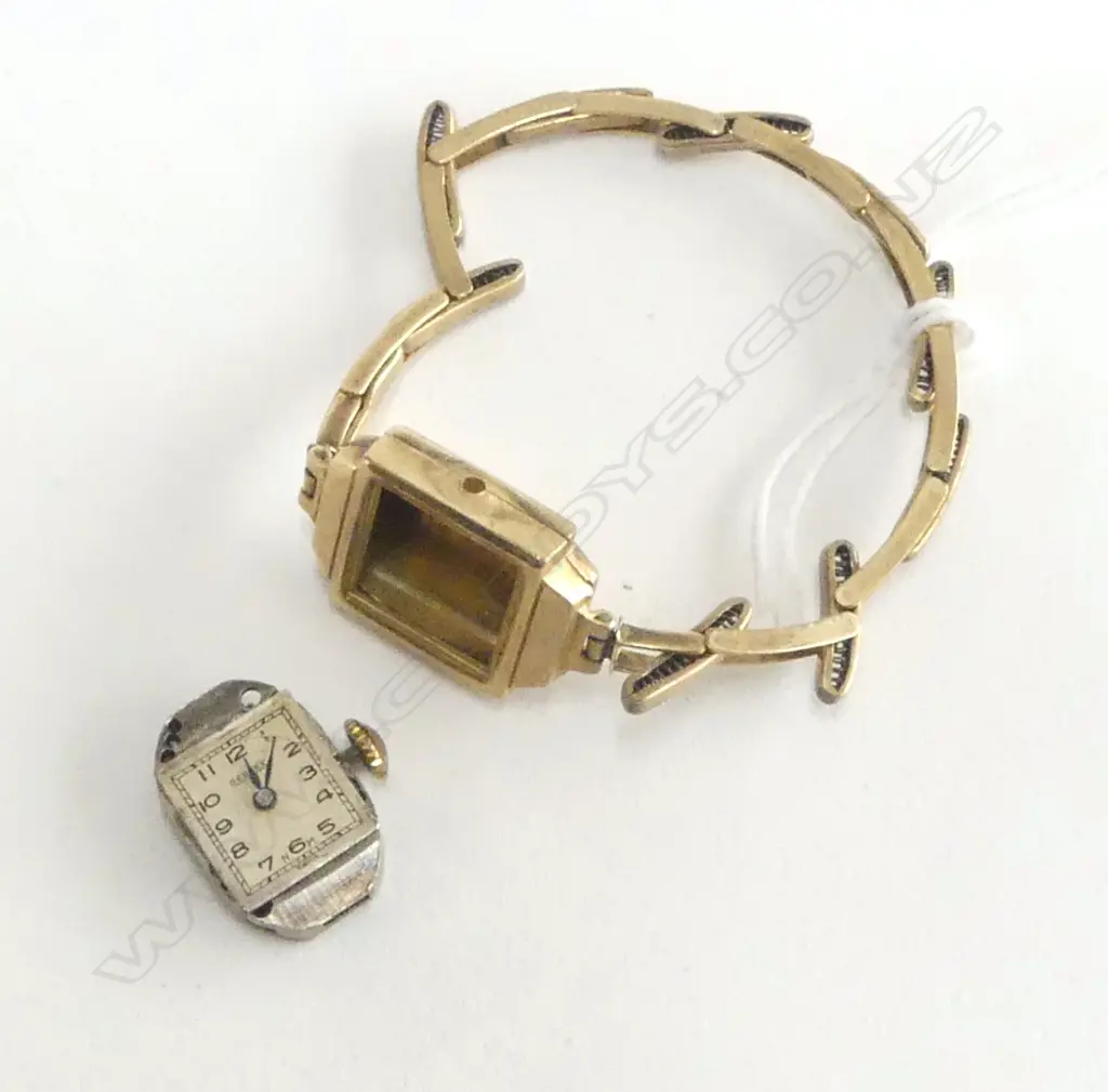 9CT WRIST WATCH 7.4gms not incl. movement Image 1++