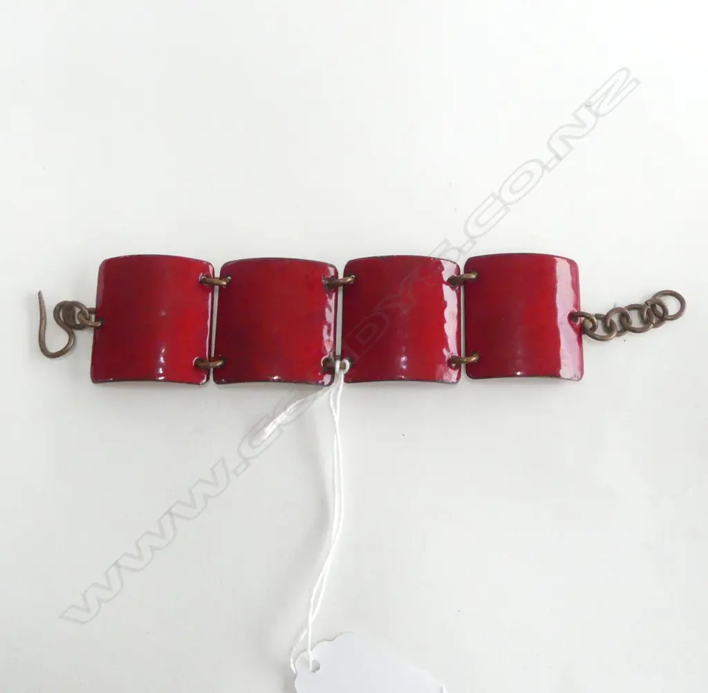 RED ENAMEL BANGLE  Image 1++