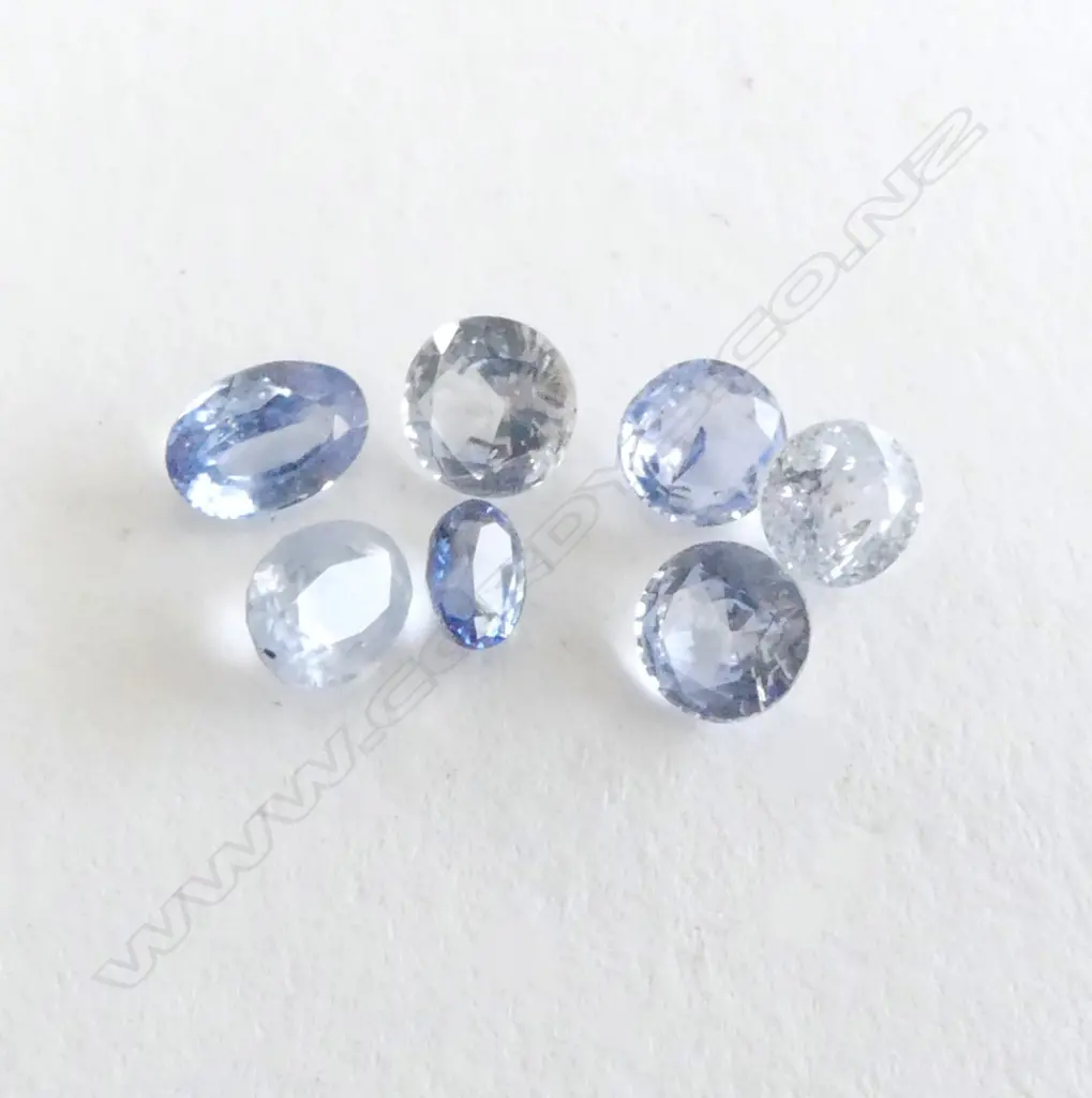 7 ASST. BLUE & WHITE SAPPHIRES  Image 1++