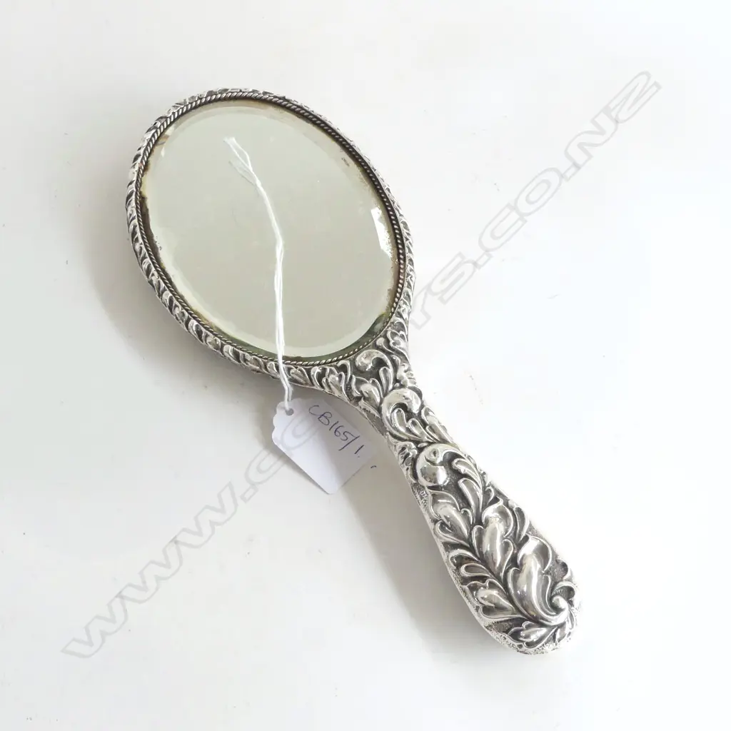 STG SILVER HAND MIRROR, B'HAM 1903 Image 1++