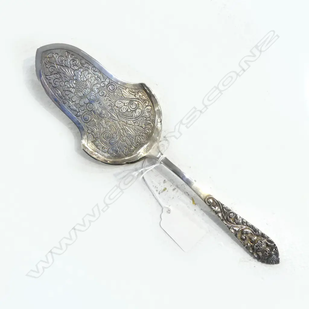 800 SILVER CAKE SERVING SPOON 109gms Image 1++