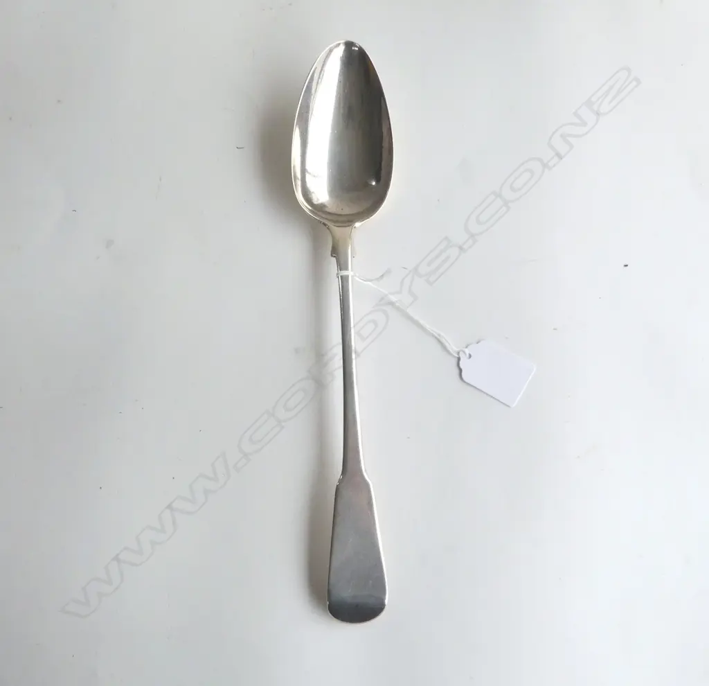 GEORGE III SILVER PIE SPOON FIDDLE PATTERN London 1808 by John Lias 112gms Image 1++