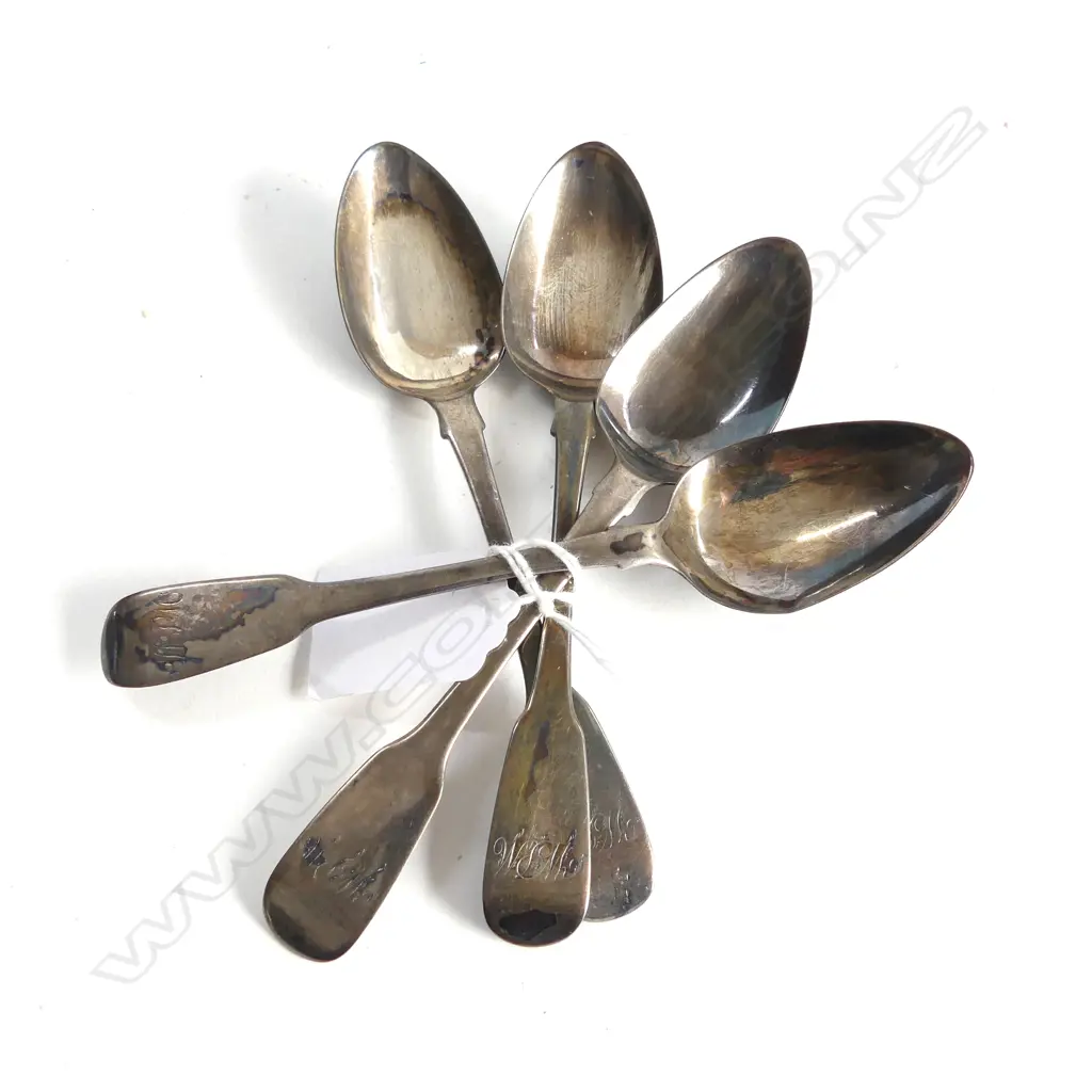 4 GEO S/SILVER TEASPOONS 72G Image 1++