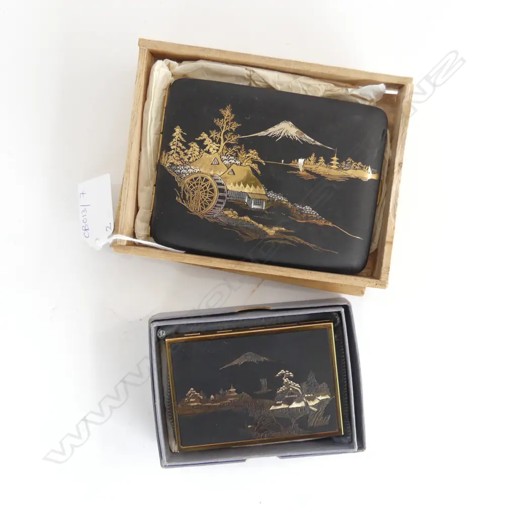JAPANESE CIGARETTE CASE 105x85mm + MUSIC BOX 80x55mm Image 1++