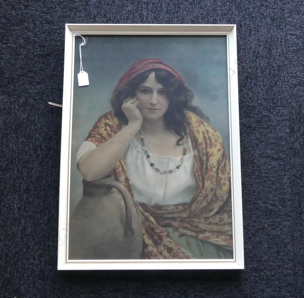 VINTAGE PRINT THE GIPSY QUEEN H580 L410MM Image 1++
