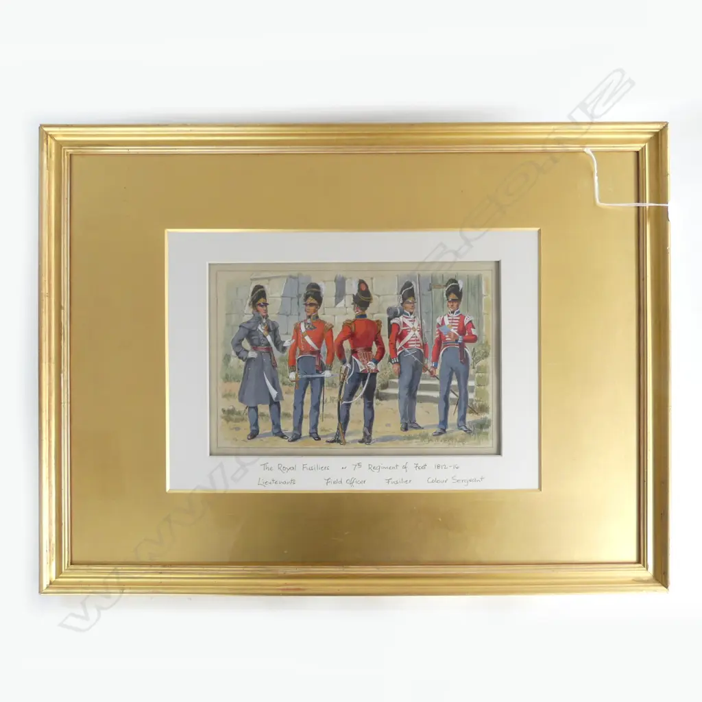 H. OAKES-JONES, ROYAL FUSILIERS, WC, 185x280mm Image 1++