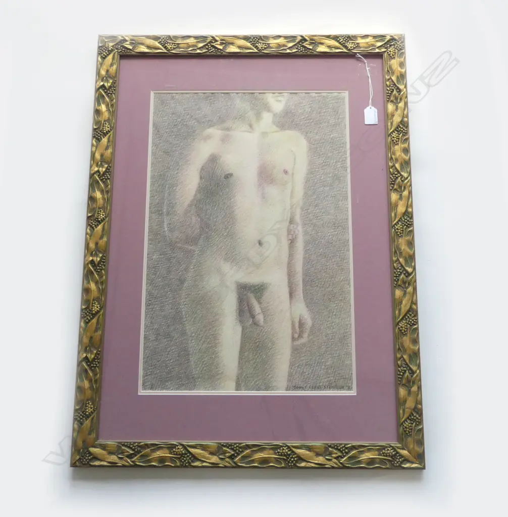 TERRY STRINGER 'TONY' COLOUR PENCIL ON PAPER '87 560x370mm Image 1++