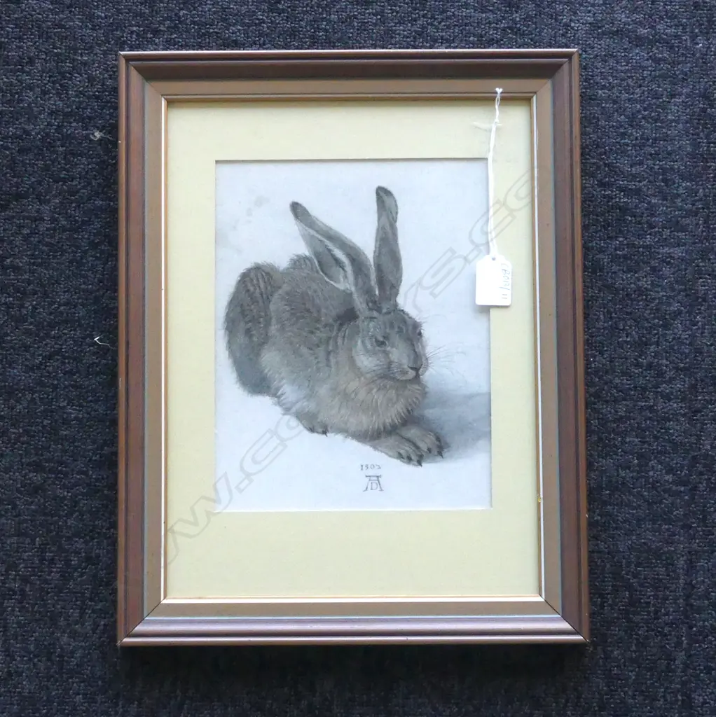 DURER YOUNG HARE PRINT 240x190mm Image 1++