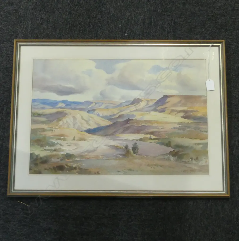 CARL THORWALD LAUGESEN (1900-1987) LANDSCAPE WC 355x535mm Image 1++