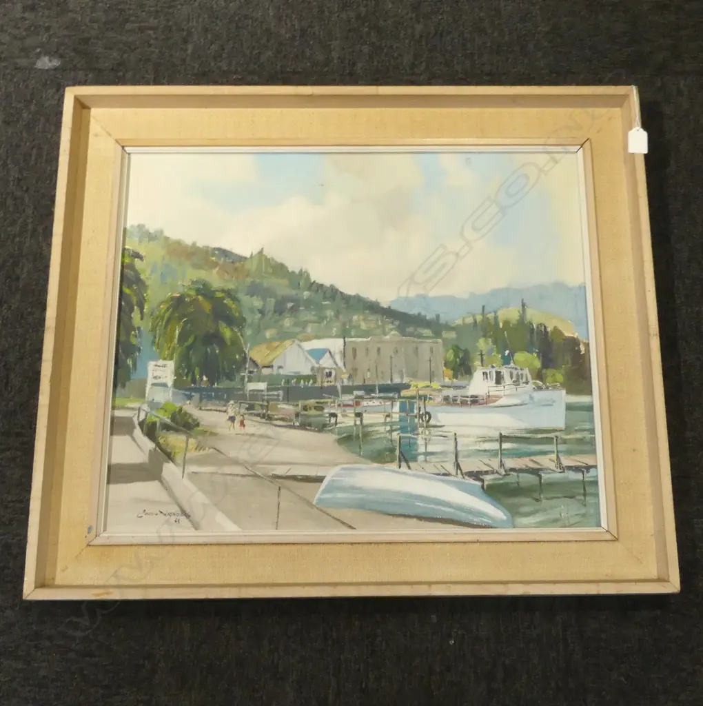 COLYN NICHOLLS, QUEENSTOWN, OIL ON BOARD '63 490x590mm Image 1++