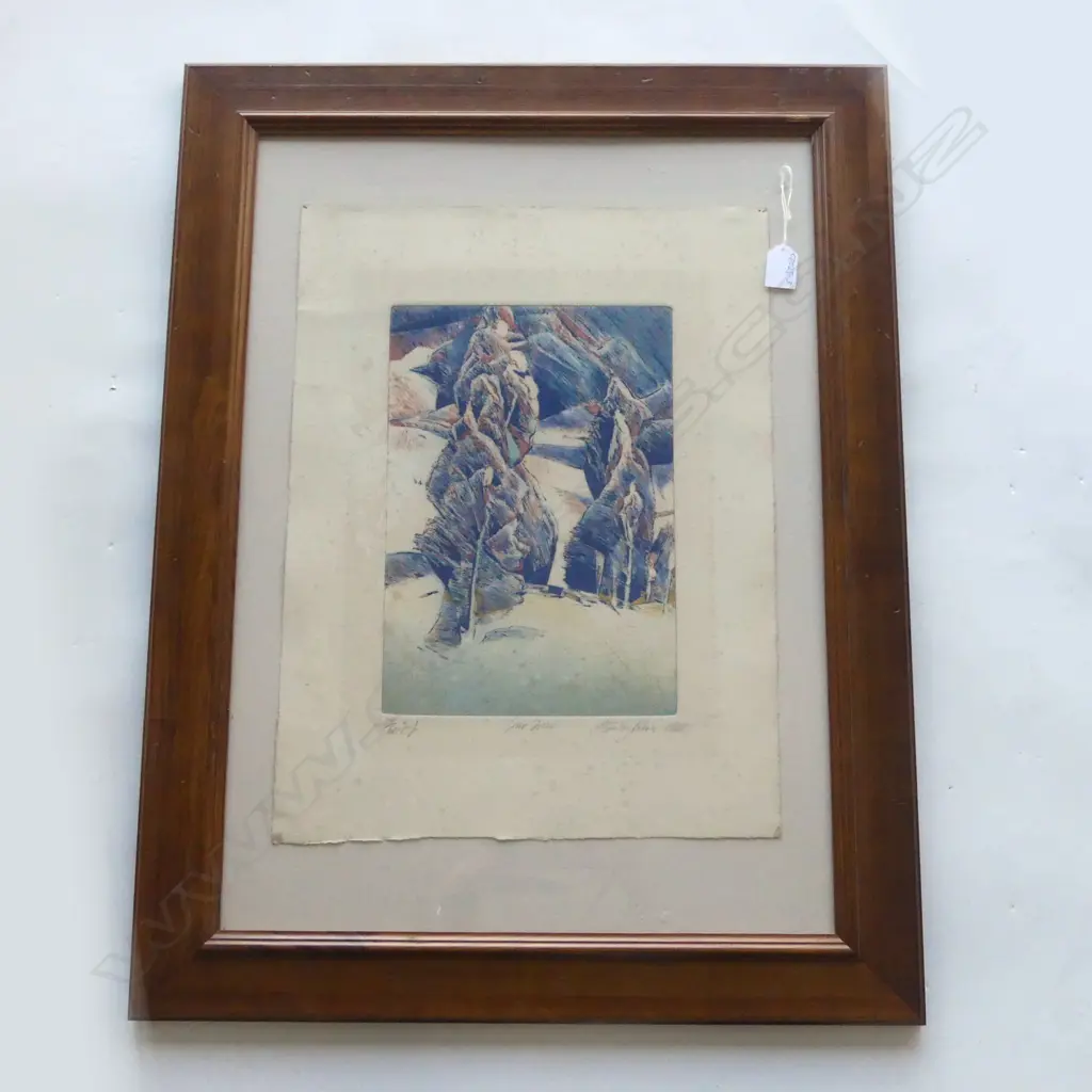 STANLEY PALMER 'TEO TRESS'LTD ED PRINT ENGRAVING 28/60 some foxing 320 x 220mm image size Image 1++