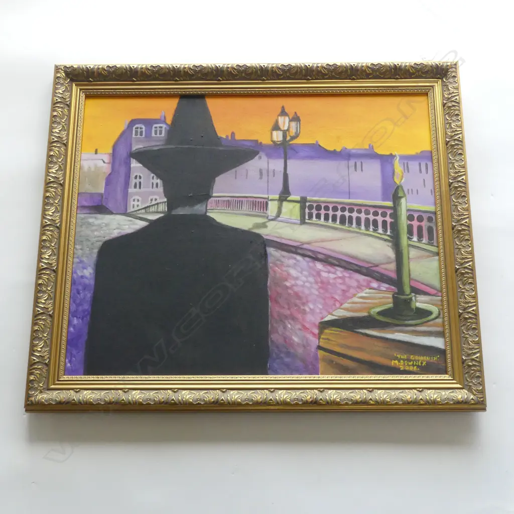 MICHAEL DOWNEY 'THE GOLDRUSH' ACRYLIC ON CANVAS, 2006 490x590mm Image 1++
