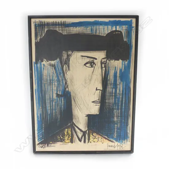BERNARD BUFFET LITHOGRAPH VINTAGE PRINT'LE TOREADOR' eneditioned 715 x 530mm