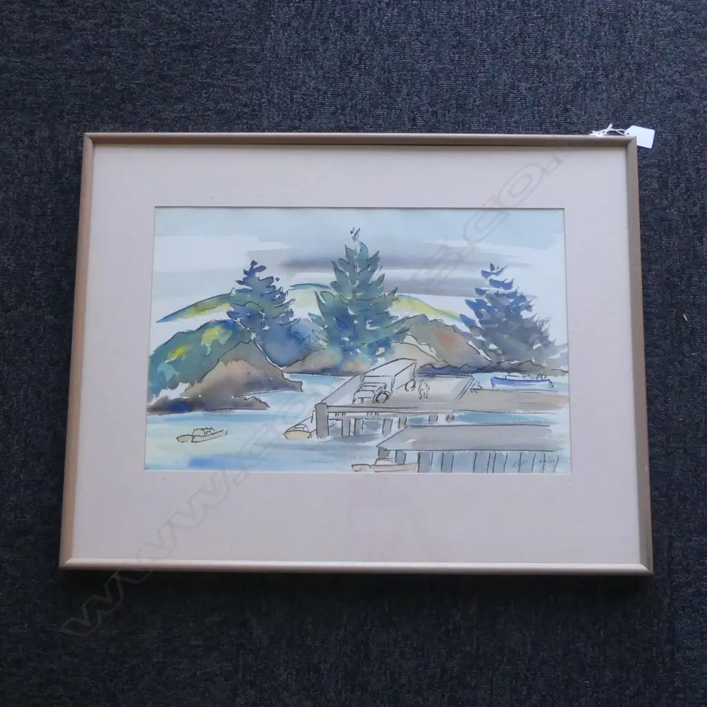 W/C LEIGH BEACH SIGNED B H DERULES H530 L670MM Image 1++
