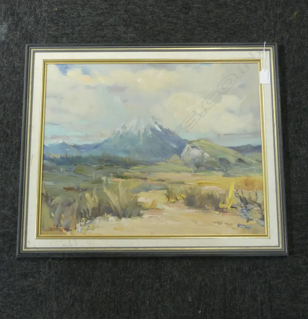 D. NEILSON 'DESERT COUNTRY, NATIONAL PARK' OIL ON BOARD 390x485mm Image 1++