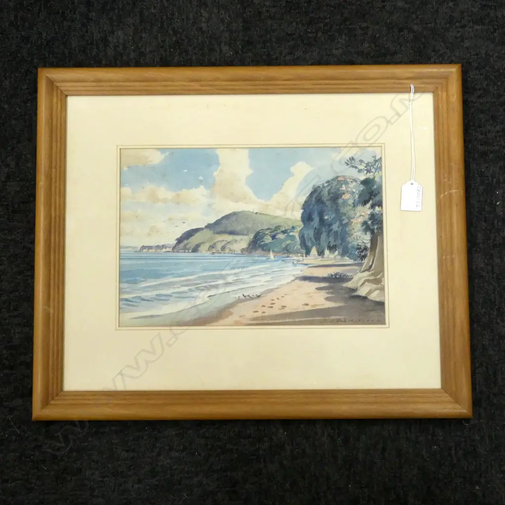 CYRIL WHITEOAK, CORNWALLIS BEACH, WC 210x310mm Image 1++