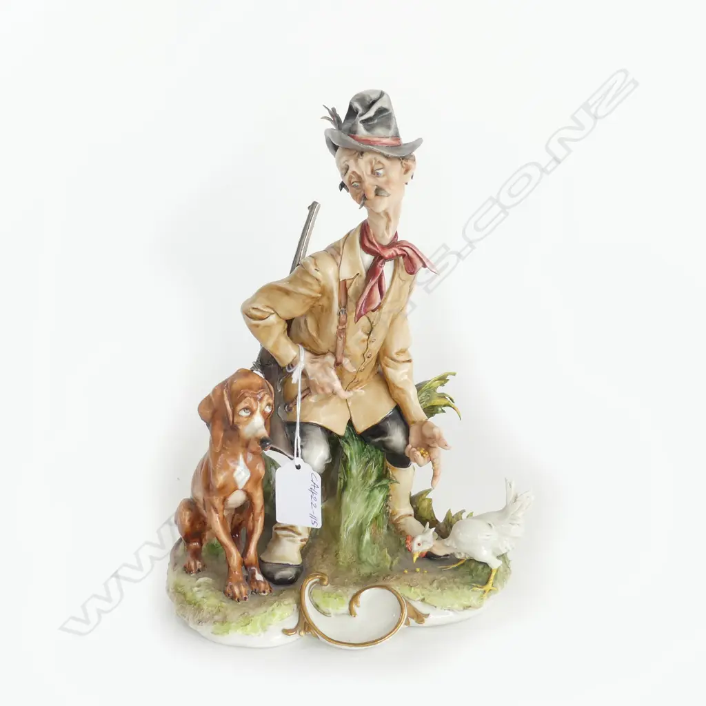 VINTAGE PORCELAIN CAPODIMONTE 'GIUSEPPE' FIGURINE, H.260mm Image 1++