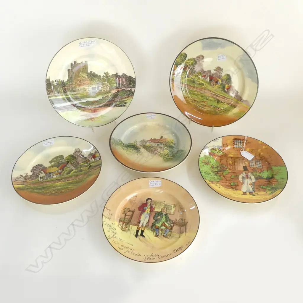 6 ROYAL DOULTON CABINET PLATES 270mm dia Image 1++