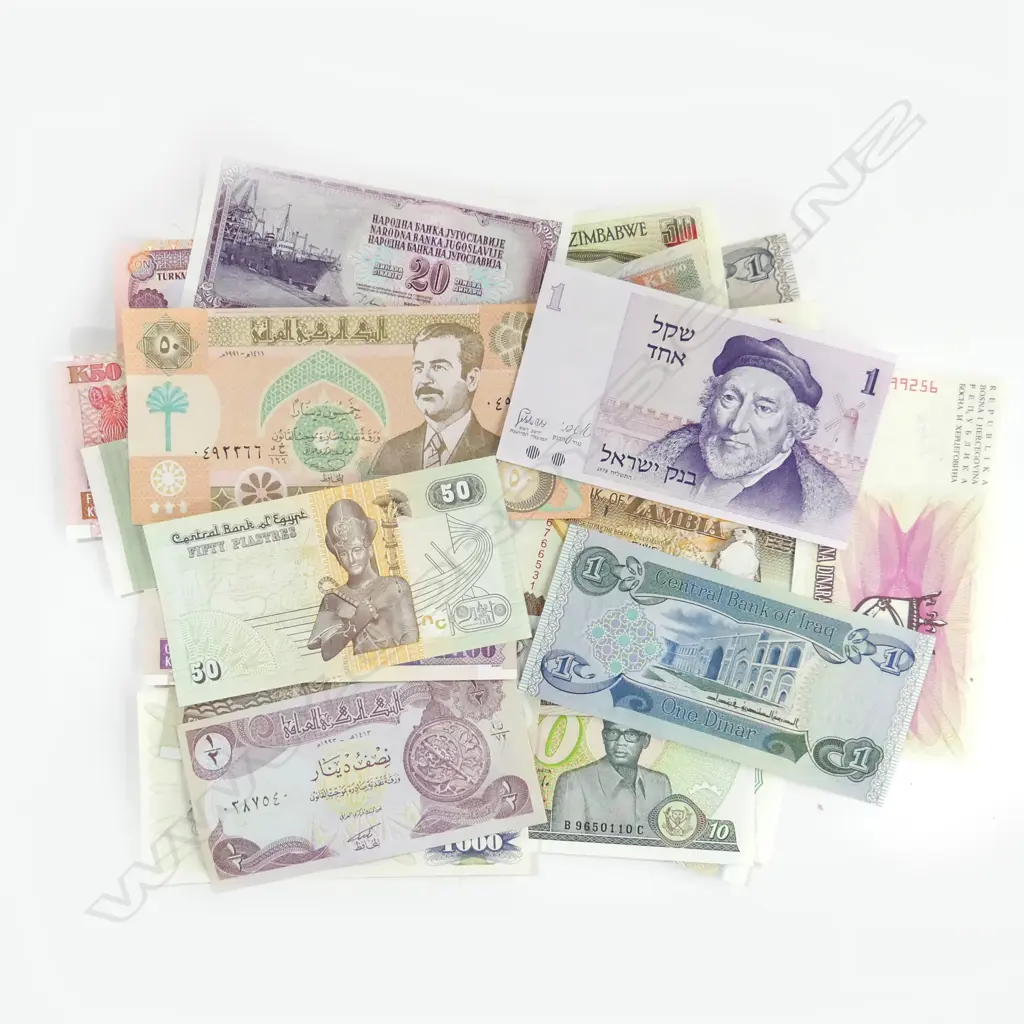 30 ASST. UNCIRCULATED WORLD BANK NOTES Image 1++