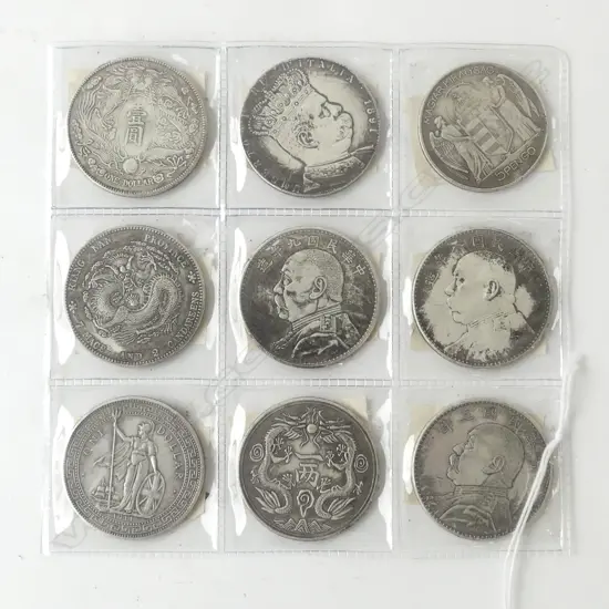 9 COINS 38mm dia