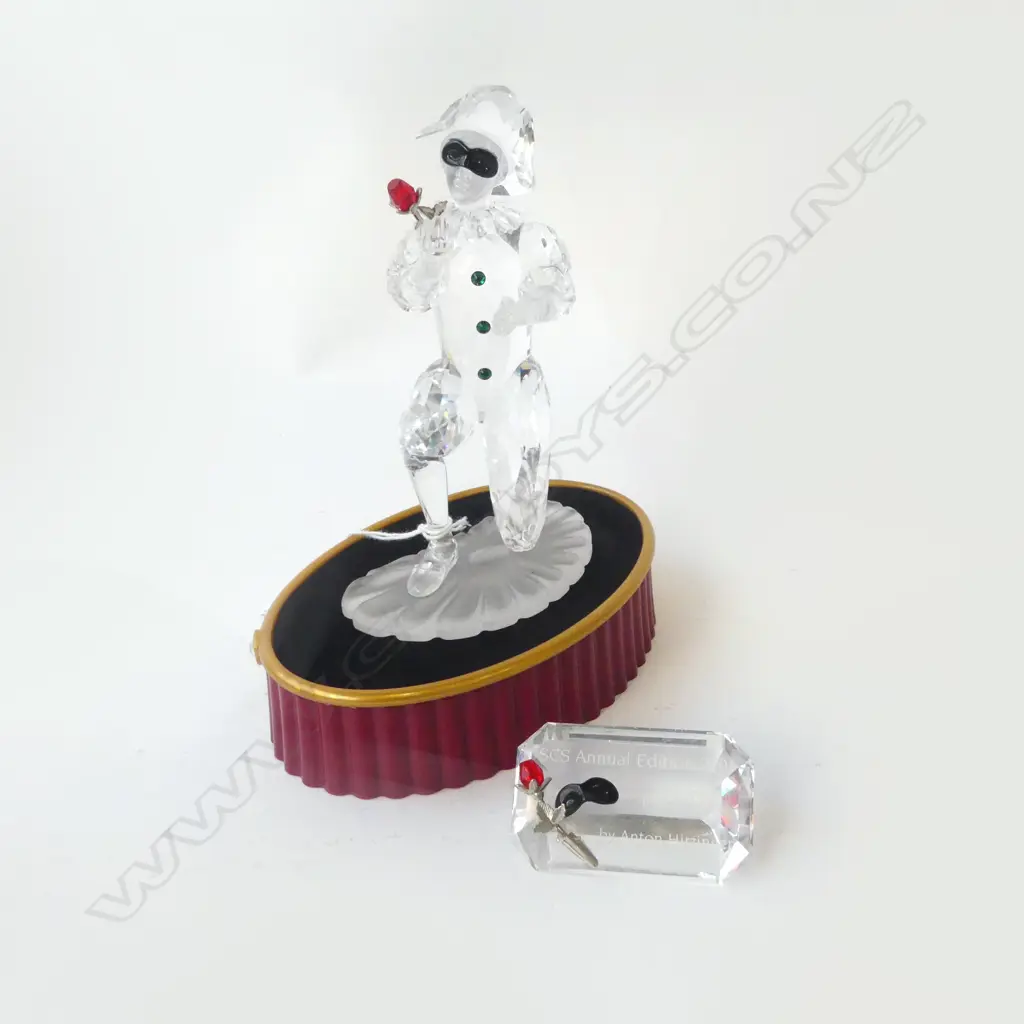 SWAROVSKI 'MASQUERADE HARLEQUIN' + STAND & PLAQUE Image 1++