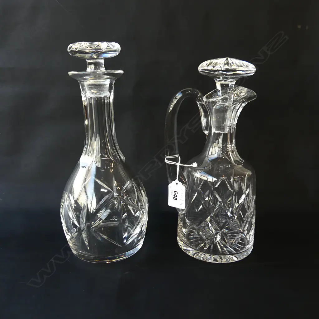 2 CRYSTAL DECANTERS H.265mm Image 1++