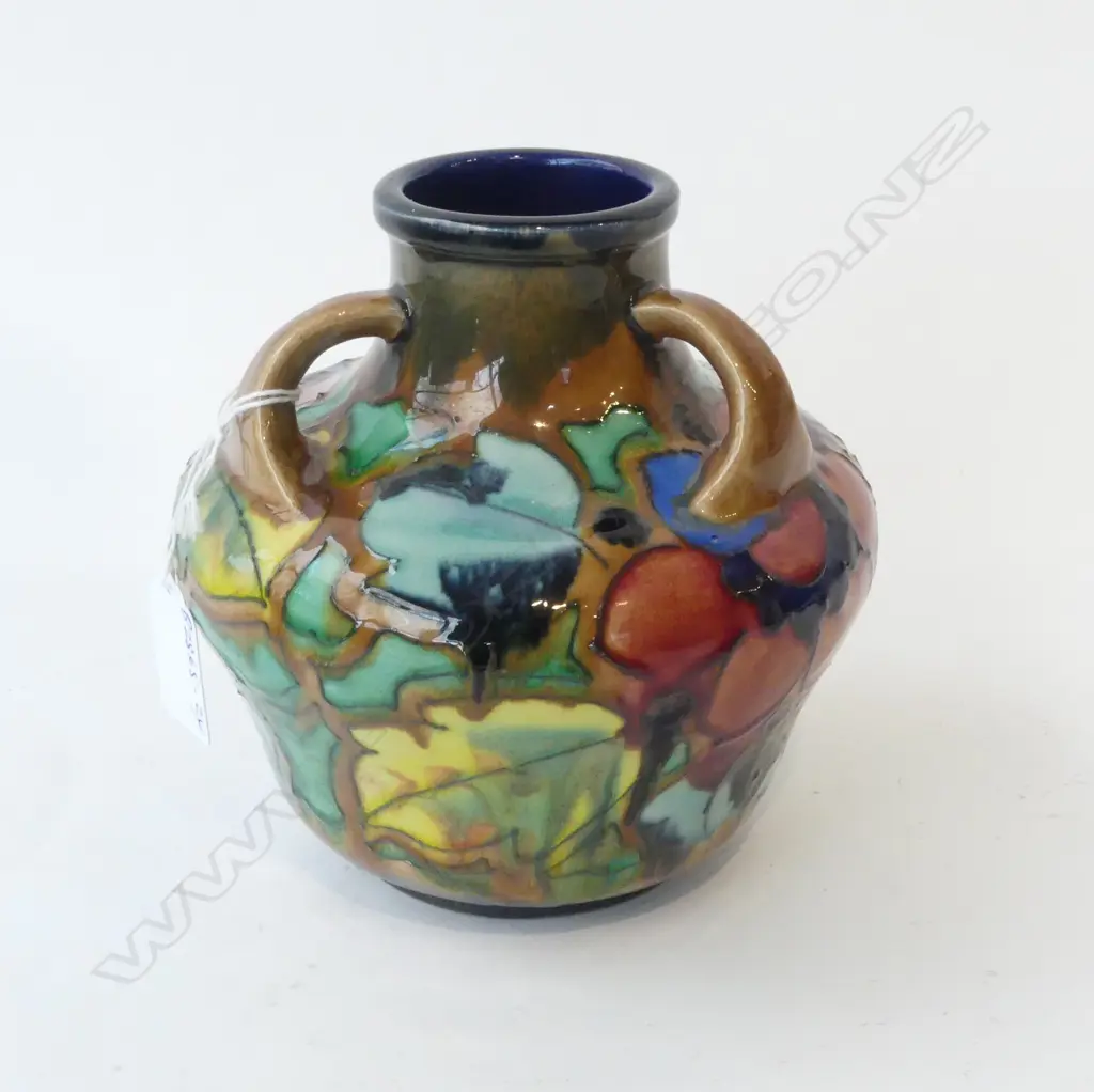 JAPANESE HAND-POTTED CERAMIC VASE H150mm Image 1++