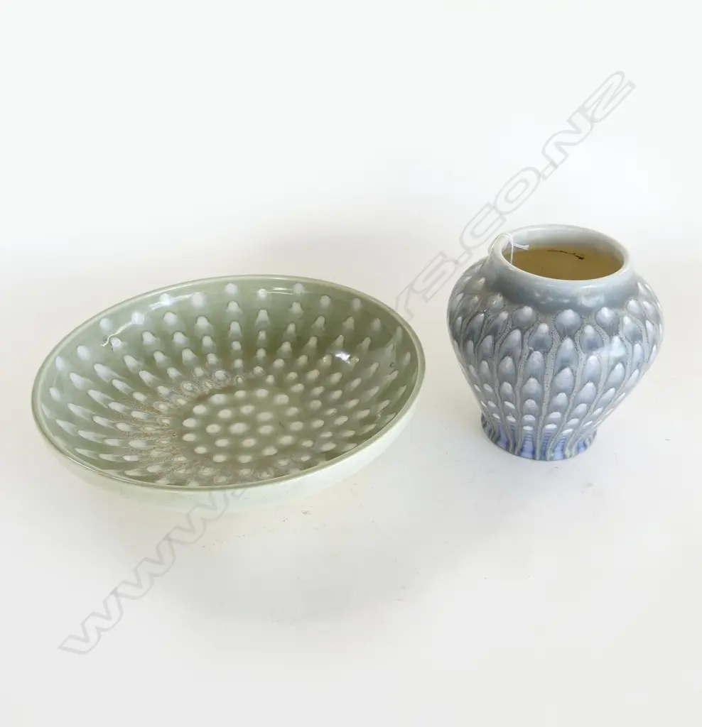 ROYAL LANCASTRIAN BOWL 285mm dia & VASE H.150mm Image 1++