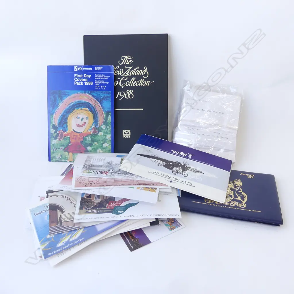 NZ STAMP COLLECTION 1988 + STAMPS & FDCs Image 1++