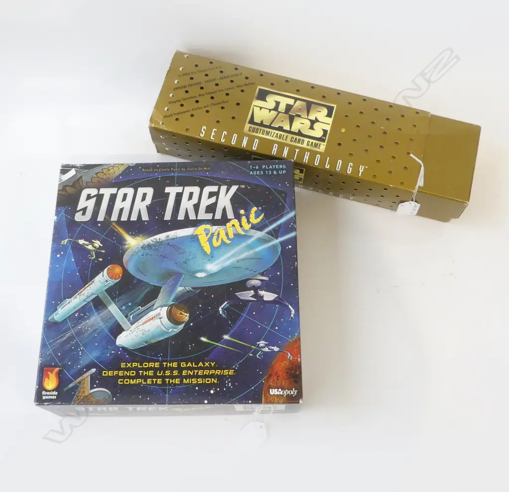 STAR WARS CARD GAME & STAR TREK 'PANIC' BOARD GAME  Image 1++