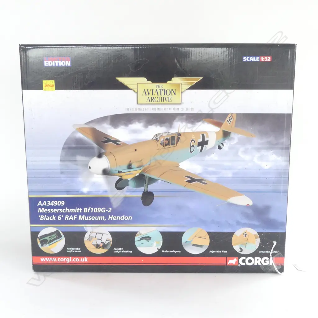 CORGI 1:32 DIE-CAST MODEL MESERSCHMITT Bf109G-2, BOXED Image 1++