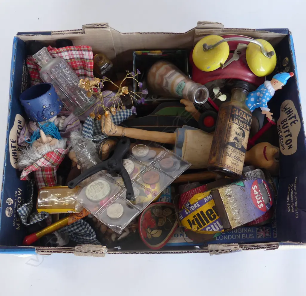 ASST. TOYS, BOTTLES, ALARM CLOCK ETC Image 1++