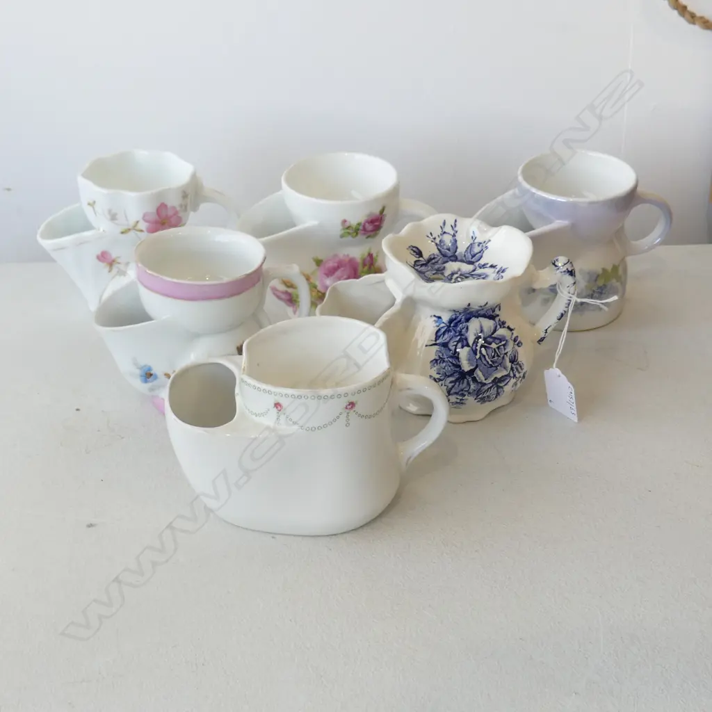 6 EDWARDIAN SHAVING MUGS H100MM Image 1++