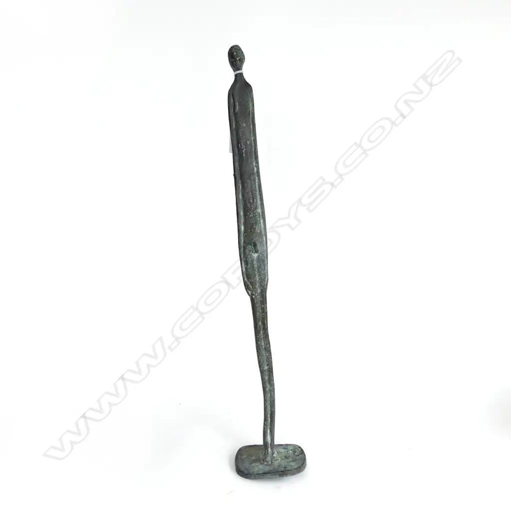 BRONZE ELONGATED FIGURE OF NAKED MAN H510MM Image 1++