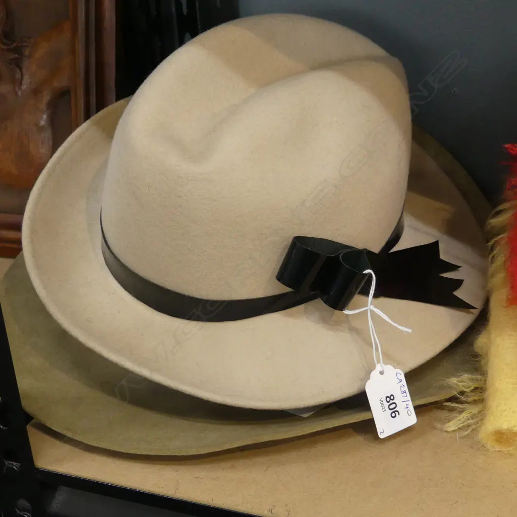 AKUBRA FELT HAT & LADYS FAWN FELT HAT Image 1++