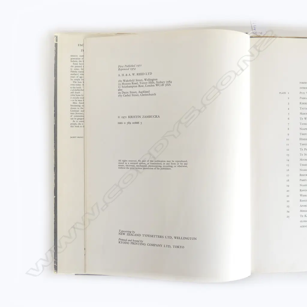 ART BOOK FACES FROM THE PAST THE DIGNITRY OF THE MAORI AGE BY KRISTIN ZAMBUKA L360MM Image 1++
