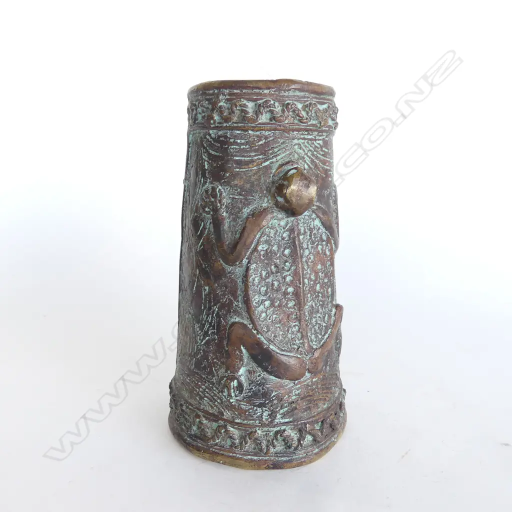 TRIBAL BRONZE CUFF BRACELET L.190mm Image 1++