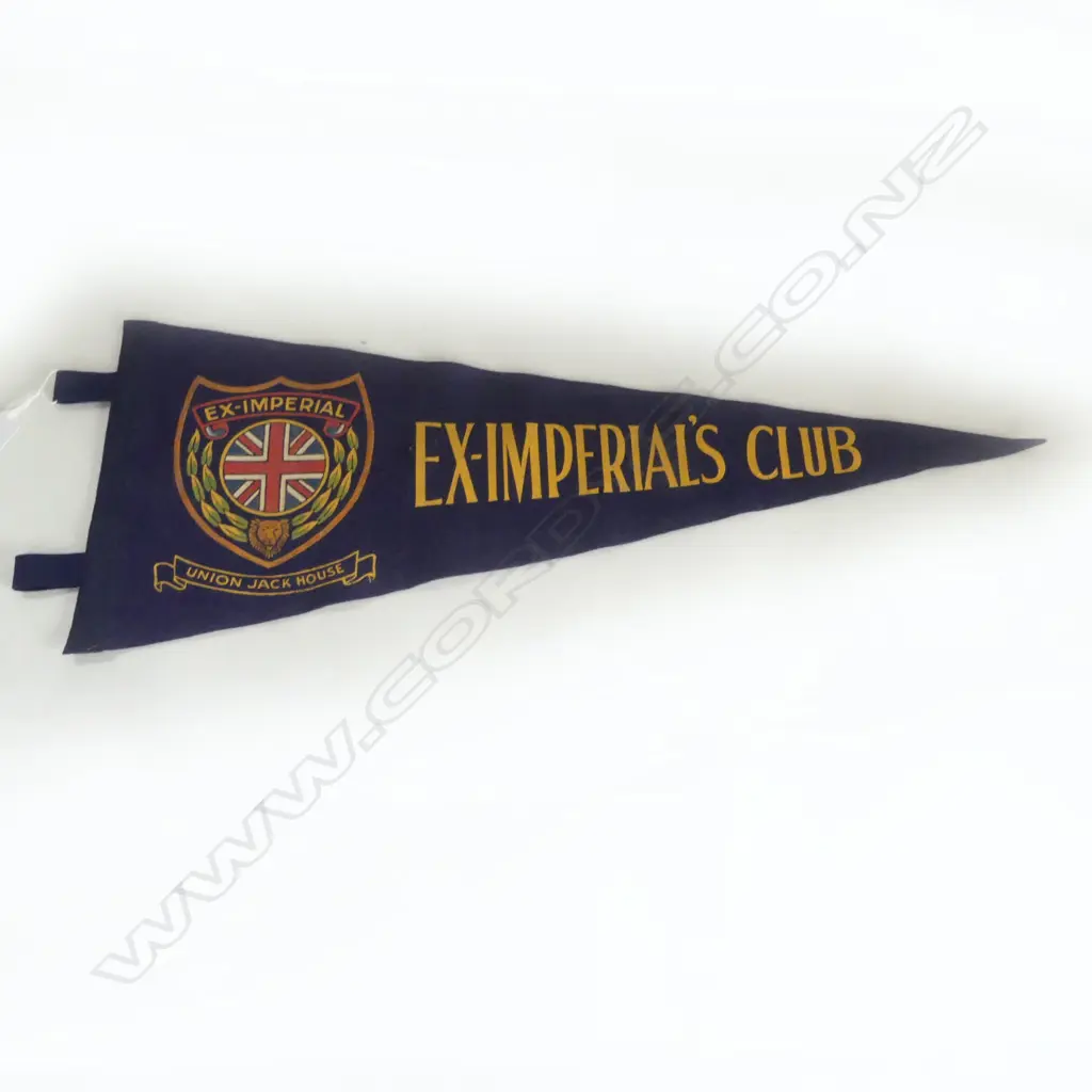 FELT PENNANT FLAG: EX-IMPERIALS CLUB L.680mm Image 1++
