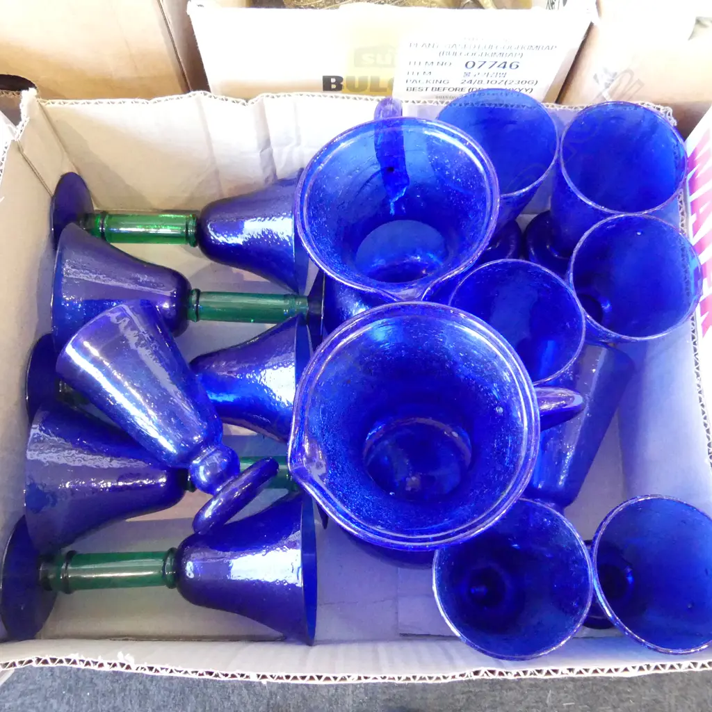ASST. BLUE GLASSES + PR JUGS Image 1++