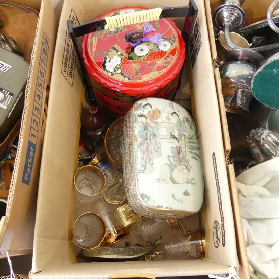 PASABAHCE COFFEE SET, ORIENTAL CONTAINERS ETC