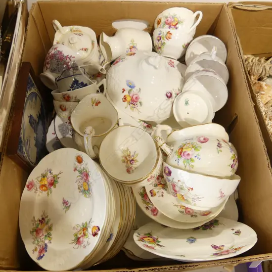 ASST. CHINA INCL. COALPORT TEA SET AF