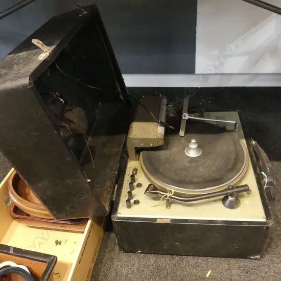 RECORD LATHE USED FOR 'CUTTING' LPS 'BIRMINGHAM SOUND REPRODUCER'