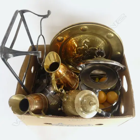ASST. EP, DISH WARMER, BRASS CHARGERS, JUGS ETC
